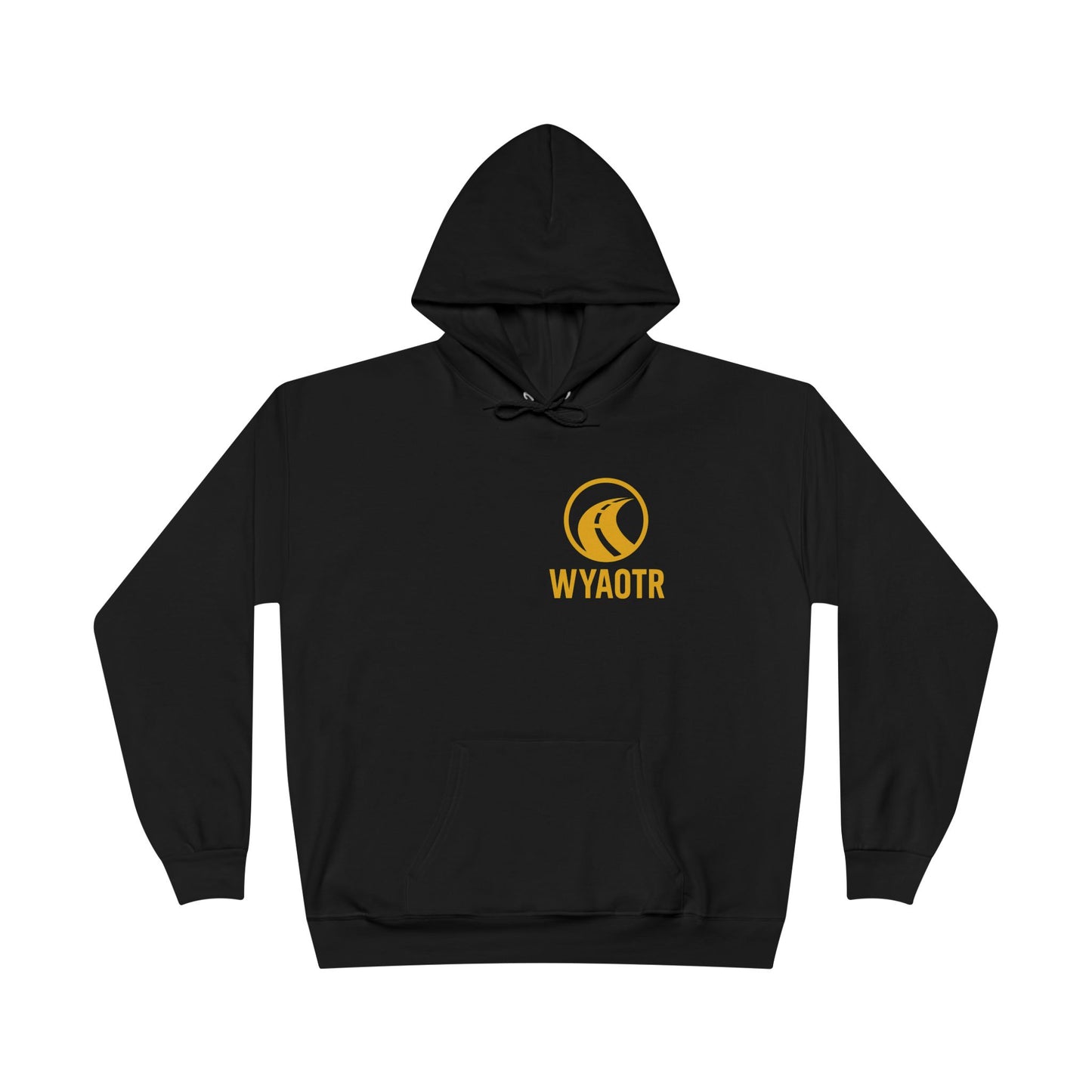 Eco-Friendly Unisex Pullover Hoodie with WYAOTR Design, Casual Sweatshirt, Sustainable Fashion, Gift for Friends, Fall and Winter Wear