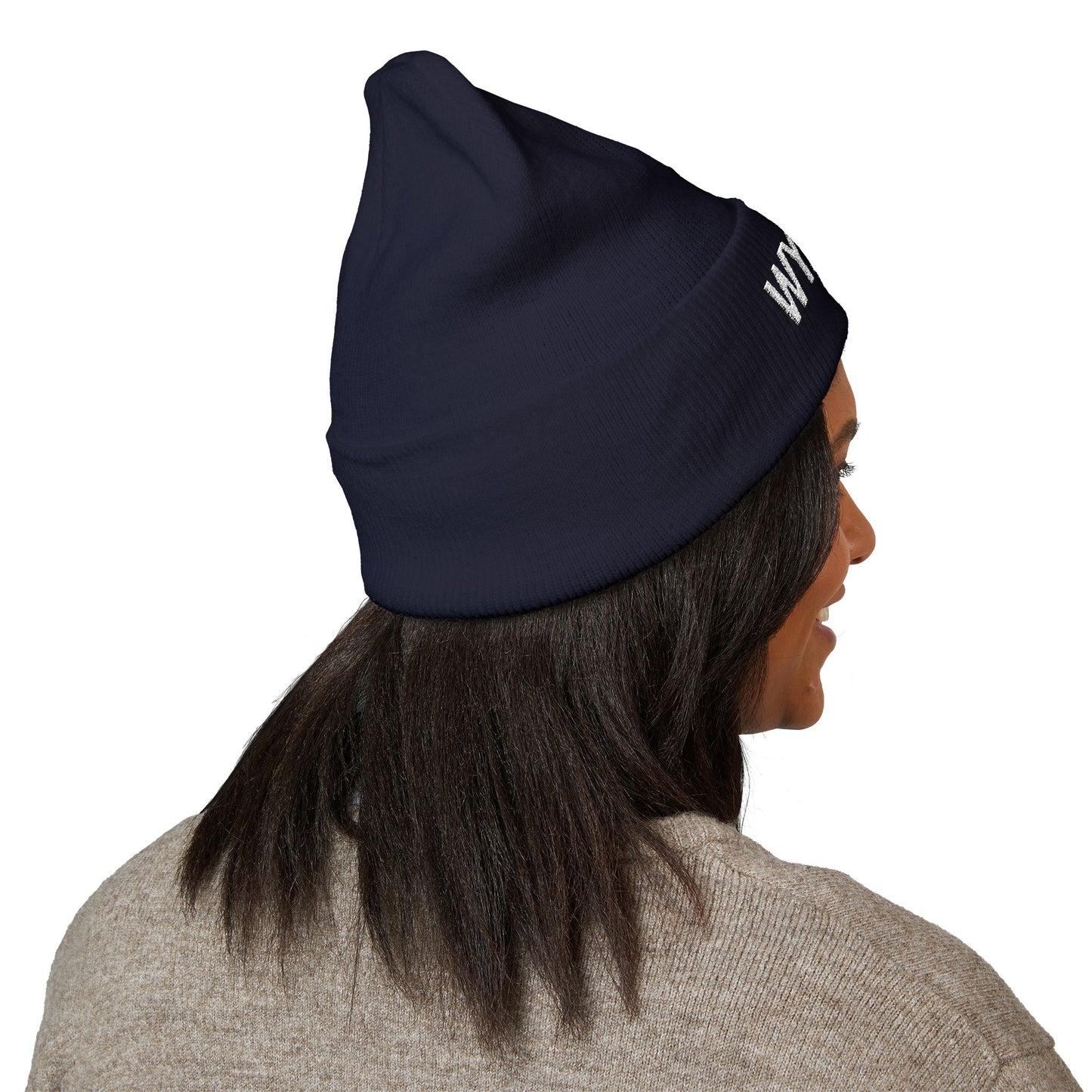 Stylish Embroidered Beanie - WYAOTR | Winter Accessory, Warm Knit Hat, Personalized Gift, Cozy Headwear for All Occasions