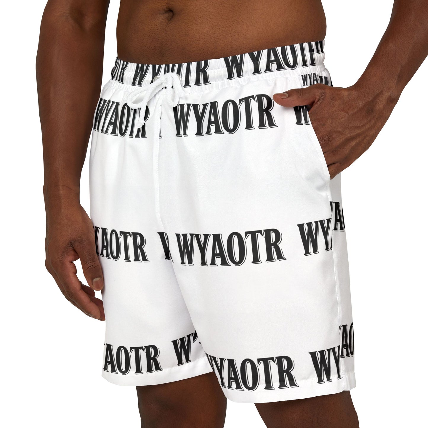 WYAOTR Unisex Swim Shorts (AOP)  “For the drips between the hauls.”