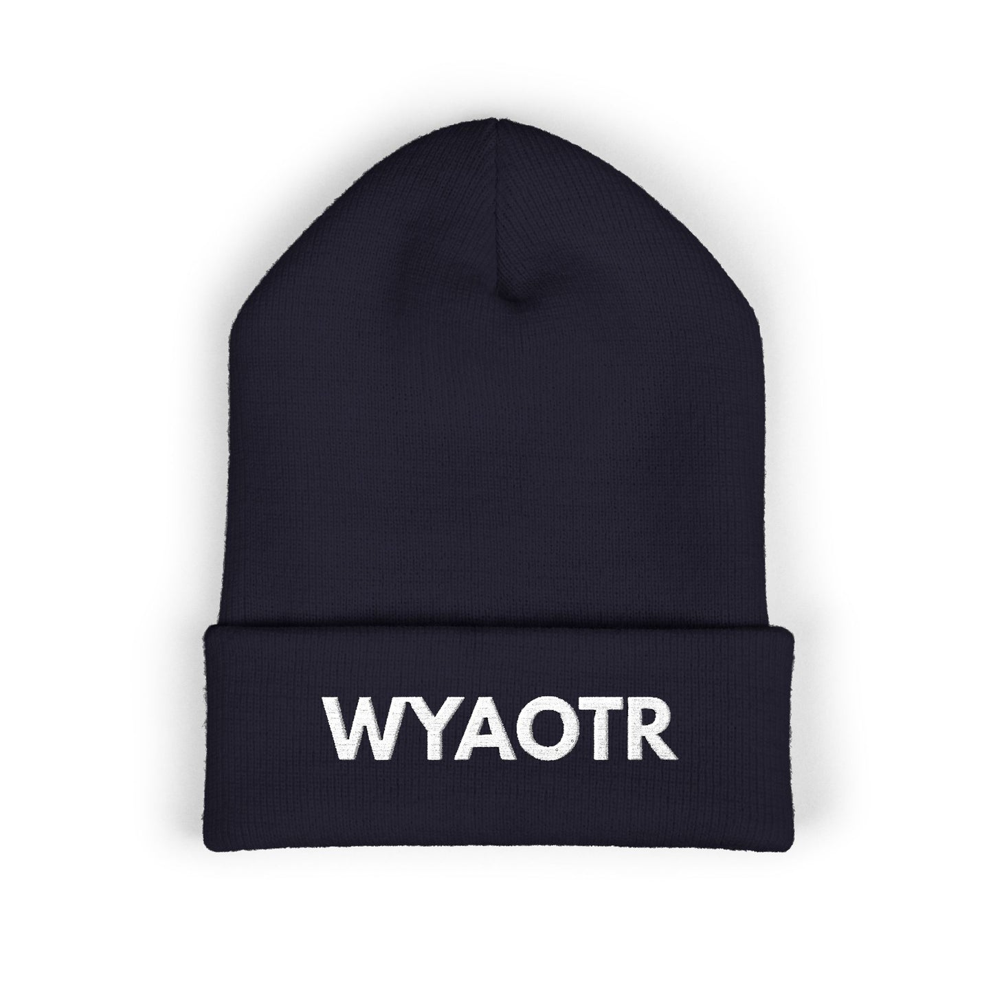 Stylish Embroidered Beanie - WYAOTR | Winter Accessory, Warm Knit Hat, Personalized Gift, Cozy Headwear for All Occasions
