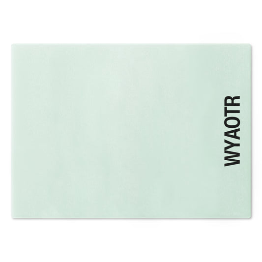 Personalized Glass Cutting Board, Unique Kitchen Gift, WYAOTR Design, Home Cooking, Wedding Registry, Housewarming Gift